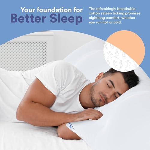 Almohada 100% plumón blanco tamaño estándar media miniatura 5