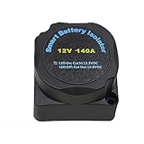 Dual Smart Battery Isolator 12V 140Amp, Voltage Sensitive Relay VSR, Double Battery Automatic Charging Relay Suitable for ATV, UTV, Boats, RV's, Marine Vehicle, Truck, Caravan