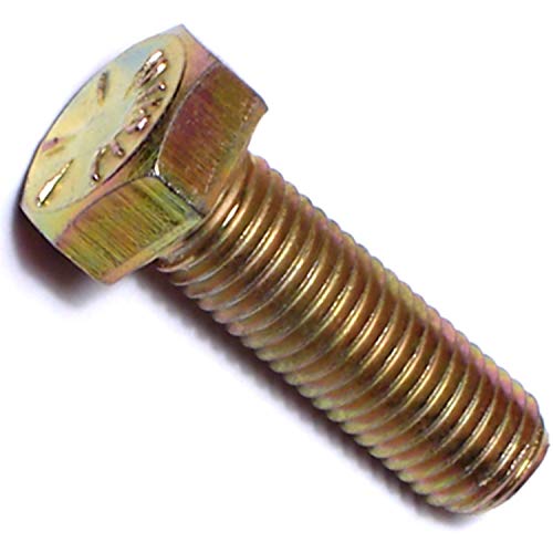 Image of Hard-to-Find Fastener 014973251833 Grade 8 Fine Hex Cap Screws, 5 /16-24 x 1, Piece-10 , yellow