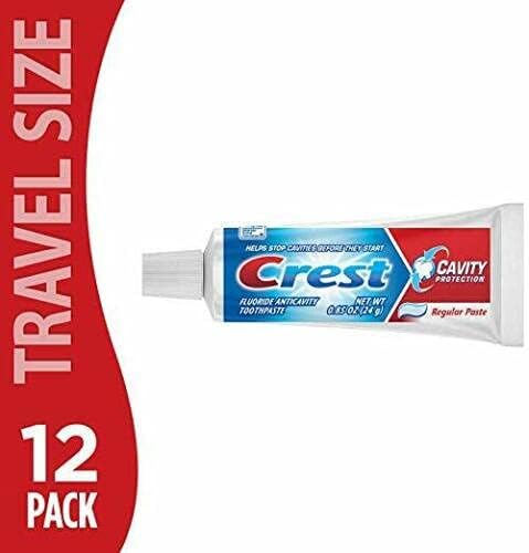 Crest Regular Cavity Protection Toothpaste .85 Ounce (12 Pack) | Deep Clean for Fresh Breath| Strengthens Teeth (B07NBQDGV6)