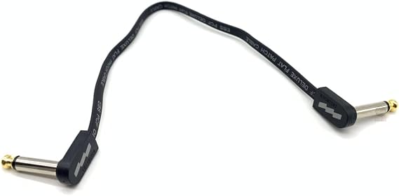 EBS PCF-DL28 Deluxe Flat Patch Cable - 28 Centimeter, Angle-Angle