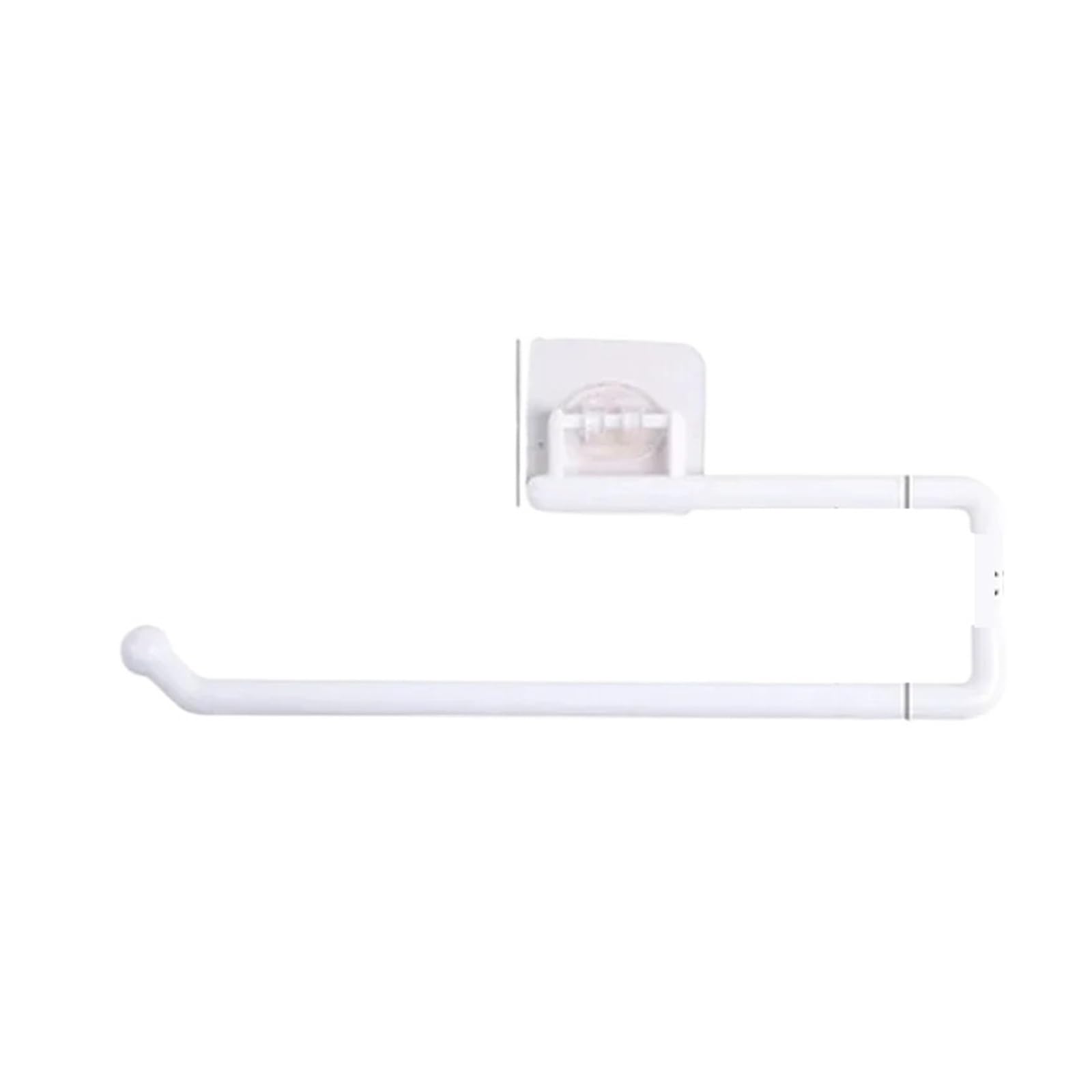 Roll Holder Stainless Steel Paper Towel Holder Adhesive Toilet Roll No Hole Punch Kitchen Bathroom Lengthen Storage Rack