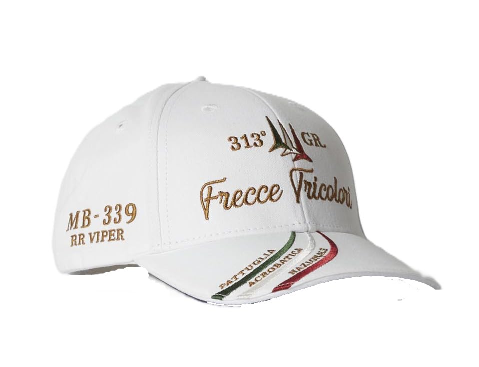 Chapeau Aeronautica Militare HA1205 brodé 313° Groupe Flèches Tricolor pour homme