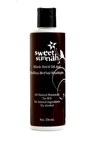 Sweet Sunnah Premium Black Seed Oil And Henna Shampoo Made With Infused With Argan Oil & Source Of Omega 3 6 9 With Natural Ingredients And Vitamin B5 For All Hair Types, Men And Women, 8 Fl Oz #TOP17