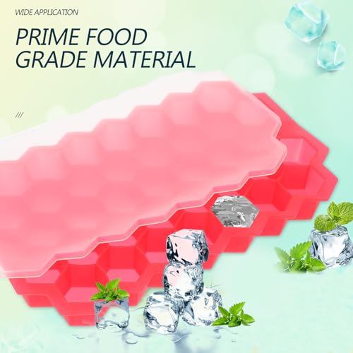 Bandeja de cubitos de hielo silicona con tapa Ipetboom miniatura 4