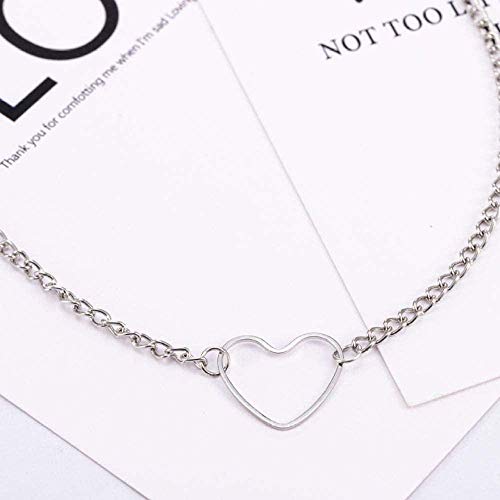 Preisvergleich Produktbild CKAWM Halskette Anhänger Halskette Kristall Halskette Frauen Urlaub Strand Einzigartiger Schmuck Herzförmige Kette Halskette