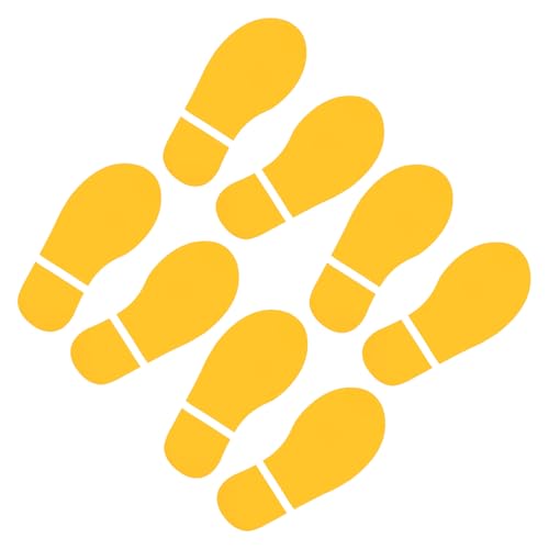 YOKIVE 4���Z�b�g �t�b�g�v�����g �t���A�X�e�b�J�[ PVC�� �C�̑��� ���p �K�i�p �A�v���P�X�e�b�J�[ ���� ���������� �K�i �X�e�b�v �����p (�C�G���[ 11x4.2�C���`)