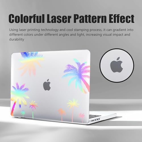 DTangLsm for MacBook Air 13 inch Case M5 2026 2025-2022 M4 M3 M2, Palm Tree - image 4