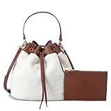 MKF Collection Crossbody Bucket Bag for Women, plush shearling Drawstring Hobo Bag Shoulder Bag Handbag Purse y Mia K