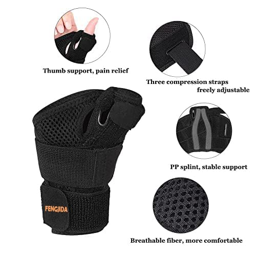 Fengjida VW-HWPZ-7VV0 Thumb Brace - Carpal Tunnel Wrist Brace Relief And Tendinitis Arthritis Sprained thumb #6