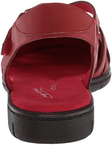 Easy Street Women's Garrett Flat Sandal, red, 8.5 Wide | Image 2
