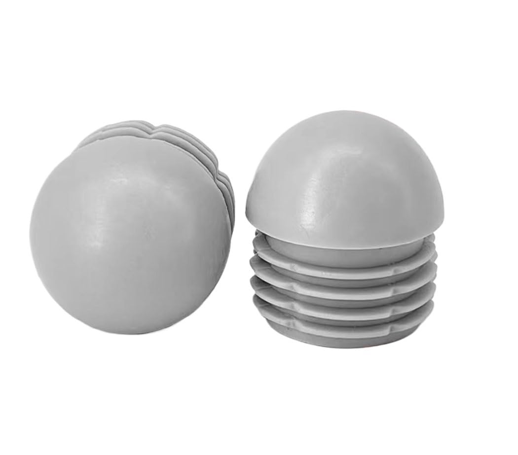 Tapas for patas de silla, tapas de extremo de tubo, 4 piezas Tapón de tubo redondo de plástico gris Tapas de extremo de tubo de 25 mm/38 mm Cubierta antideslizante for patas de silla Protector de piso