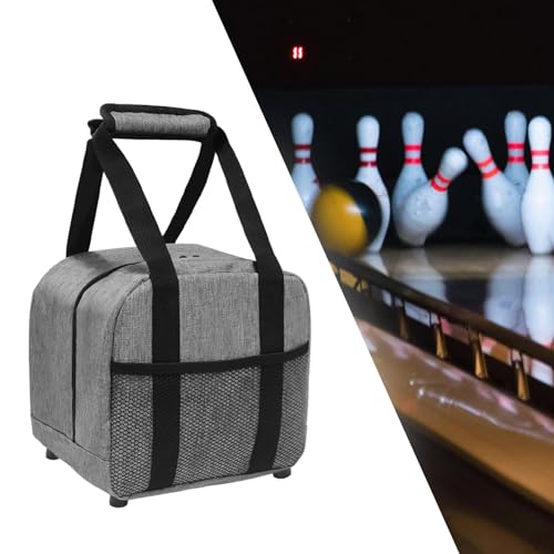 Bolso de mano individual para bolas de bolos con interior acolchado portátil 6