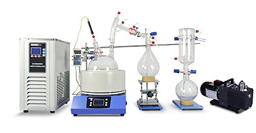 HNZXIB 5L Short Path Distillation Standard Set with Vacuum Pump and Chiller
