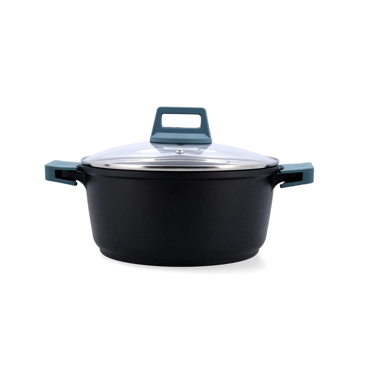Quid Comfort Casserole Cast Aluminium 24 cm – 4.2 litres Aluminium Suitable for Ceramic Hob Suitable for Induction 2 Layers Non-Stick