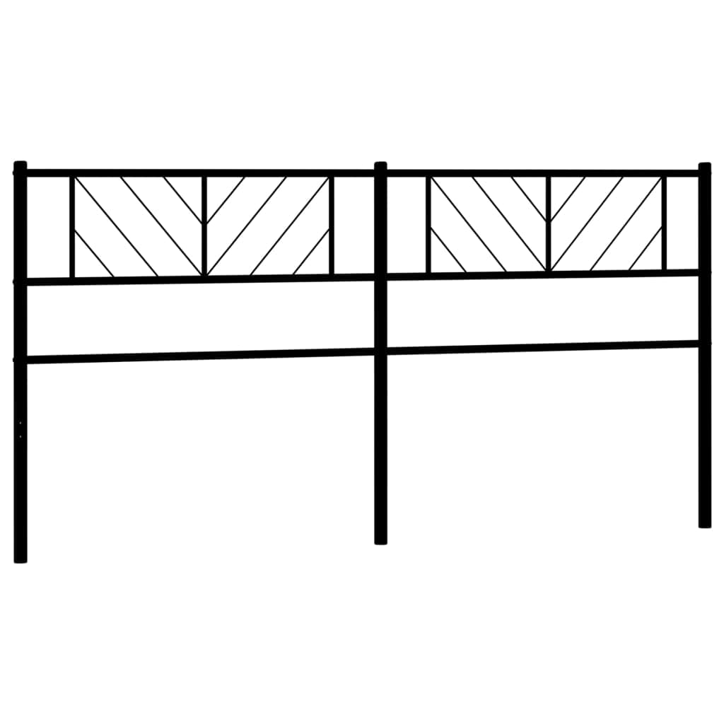 Testiera in metallo nero per letto da 200 cm, in acciaio verniciato a polvere, robusta headboard only, gambe stabili, montaggio a parete, moderno cabeceras de cama