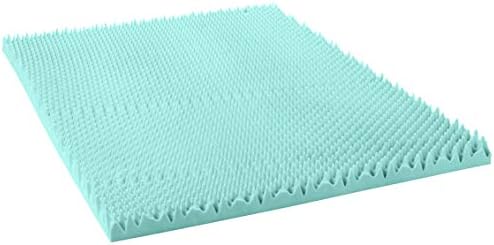 Comfort Essentials 4" Gel Textured Memory Foam Topper, Queen