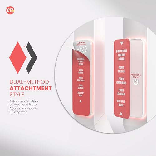 Image of Brandable Kiosk Floor Stand for Displays - with Custom Branding Panel & LED Lights VESA 75x75 100x100 Monitor TV Tablet Displays - Lockable Secure (ADD-VFSKLED)