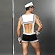 YUHENG Herren Sexy Unterwäsche Matrosenkostüm Erwachsene Cosplay Cowboy Sexy Dessous Set Retro Servant Rollenspiel Uniform Kostüm Polizei Weiß