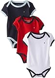 Tommy Hilfiger Baby-Boys Newborn 3 Pack Ken Bodysuit, Assorted, 6 Months