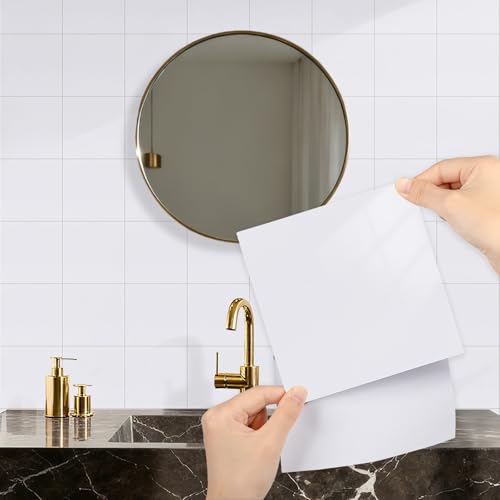 Graz Design - Adhesivo para azulejos (15 x 15 cm, 24 unidades), color blanco
