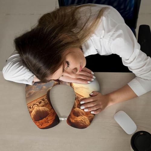 Almohada de viaje espuma viscoelástica U suave miniatura 6