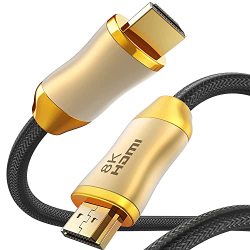 Mimacro - Cable HDMI 2.1 8K 3 m, UHD 7680 x 4320 con 8K @ 60Hz y 4K @ 120Hz, cable HDMI de 48 Gbps con HDR, Dolby Vision,...