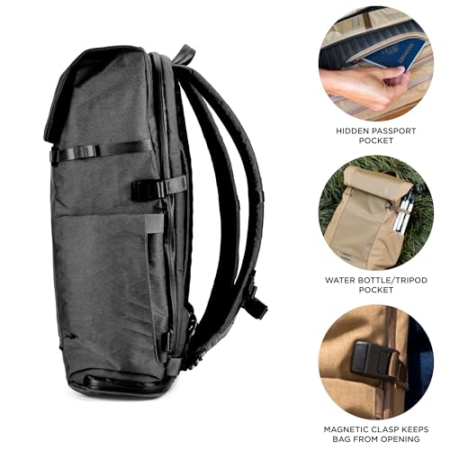 BOUNDARY X-PAC 22L Men's Women's Boundary Backpack Rucksack ERRANT PACK, Black3