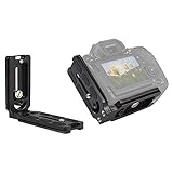 YILE Camera L Bracket Vertical Horizontal Switching Video Shooting Quick Release Plate with 1/4 Inch Screw Compatible with Canon Sony Nikon SLR DSLR Camera