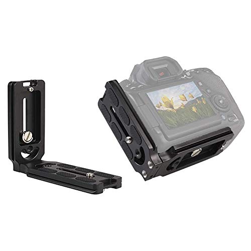 YILE Camera L Bracket Vertical Horizontal Switching Video Shooting Quick Release Plate with 1 4 Inch Screw Compatible with Canon Sony Nikon SLR DSLR Camera