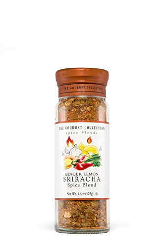 The Gourmet Collection Spice Blends Ginger Lemon Sriracha Spice Blend - Sriracha Chili Garlic Seasoning for Cooking - Seafood, Burgers, Eggs!