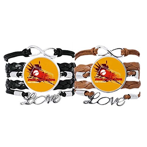 Bracelet Amour Couple Cuir tressé et acier de haute qualité