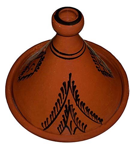 Moroccan Cooking Tagine Handmade Glazed Medium 10 inches Across T...