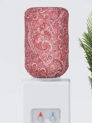 Image of Cortina Printed Water Dispenser Bottle Cover : 20 ltr.Dimesions L*W*H: 45X42X43 Set Size : Two Pc (Pink)