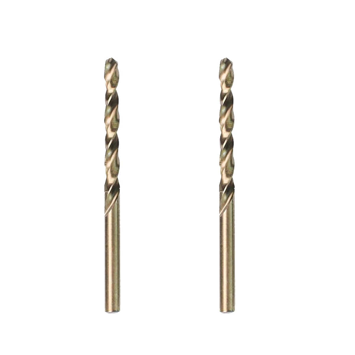 2Pcs M35 HSS Cobalt Jobber Drill Bits, Metal Twist Drill Bit for Drilling Stainless Steel Copper Wood Plastic Aluminum (6mm)