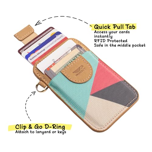 Image of POCKT Slim Card Holder Wallet For Men and Women - Minimalist Front Pocket Wallet Elastic Credit Card Holder Genuine Leather RFID Blocking Card Case Wallets | Cross
