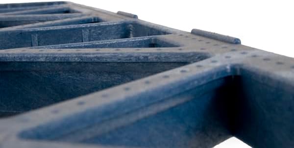 Corona Recycled HDPE/PP Plastic Pallet, 48x40x5.5 Inches, 22 lbs, 5000 lbs Floor Capacity Pack of 12