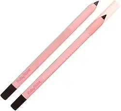 Lápis de Olhos Preto Ruby Rose Apontável Alta Pigmentação e Traço Preciso