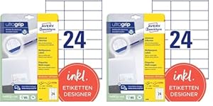 Avery Zweckform 3490 Adressaufkleber mit Ultragrip