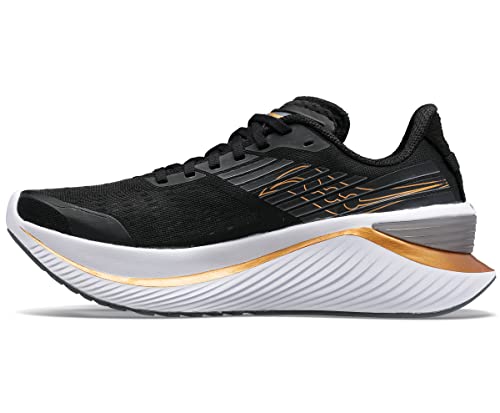 Saucony Men's Endorphin Shift 3 Running Shoe, Black/GOLDSTRUCK, 11