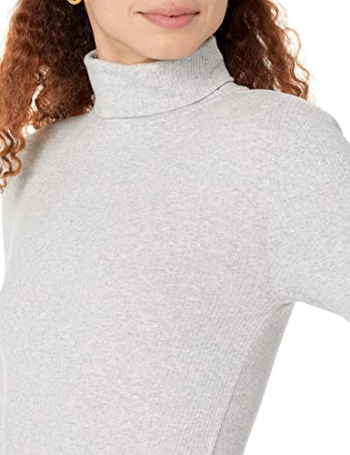 Image of Amazon Essentials Women's Slim-Fit Stretchy Layering Long Sleeve Knit Rib Turtleneck Top (Available in Plus Size), Pack of 2