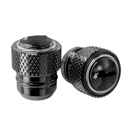 Bouchon réservoir frein et huile en alu avec valves de pneu pour moto Hayabusa GSX1300R 1999-2025