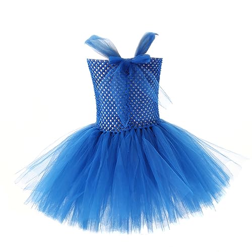 Disfraz Chucky para niñas con falda tutú azul miniatura 4
