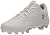 Under Armour Women's Glyde 2.0 Rm Softball Shoe, (100) White/White/Metallic Silver, 10