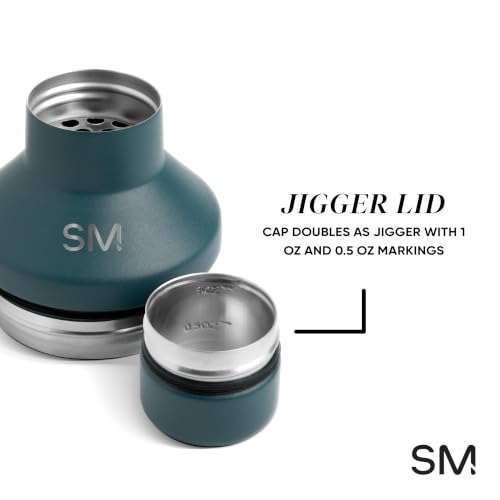 Simple Modern Insulated Cocktail Shaker with Jigger Lid | 20oz, White by Simple Modern - Used condition - Image 2