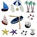Ewinsun Miniature Ornaments Kit Set for DIY Fairy Garden Bonsai Dollhouse Ocean Beach Decoration