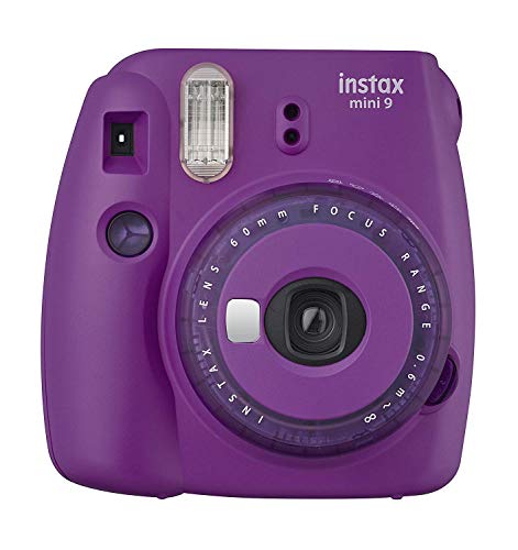 Fujifilm Instax Mini 9 Instant Camera (Purple) with 2 x Instant Twin Film Pack (40 Exposures) Bundle