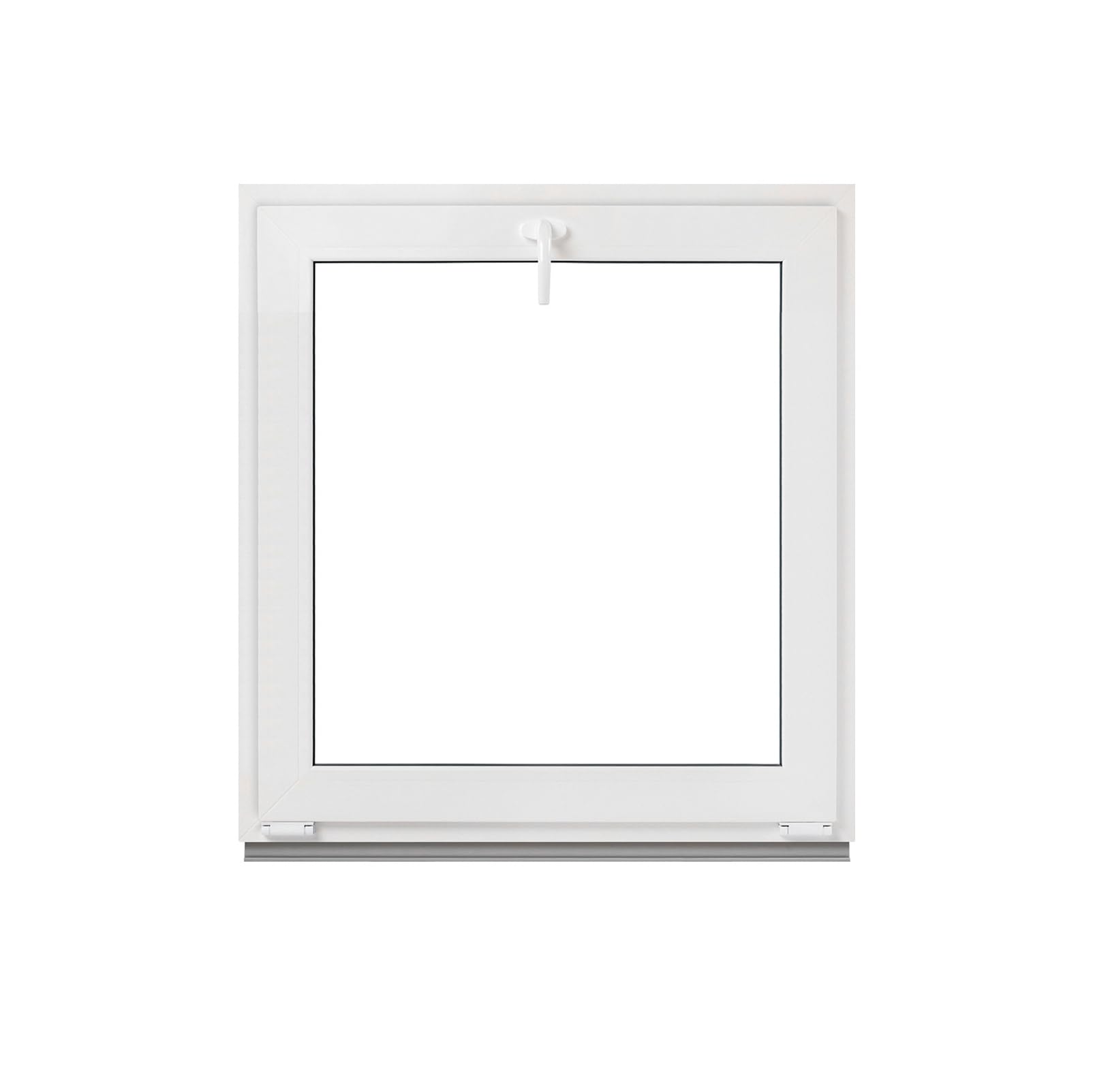 Framex Finestra per cantina, bianca, 55 x 60 cm, 2 scomparti, 32 mm (4/24/4), piccola finestra larghezza x altezza (550 x 600 mm), funzione di finestra ribaltabile