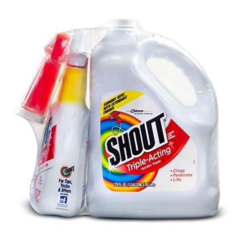 Shout Stain Remover with Extendable Trigger Hose -128 Oz + 22 Oz. (1) Cover