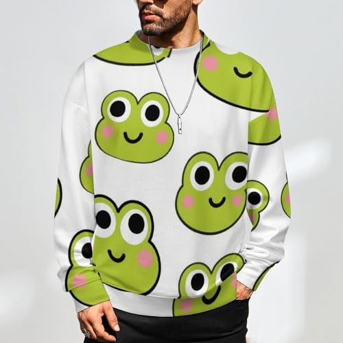 Mens Crewneck Sweater Summer Tropical Plants Crew Neck Sweater for Men Casual Party Holiday Pullover2